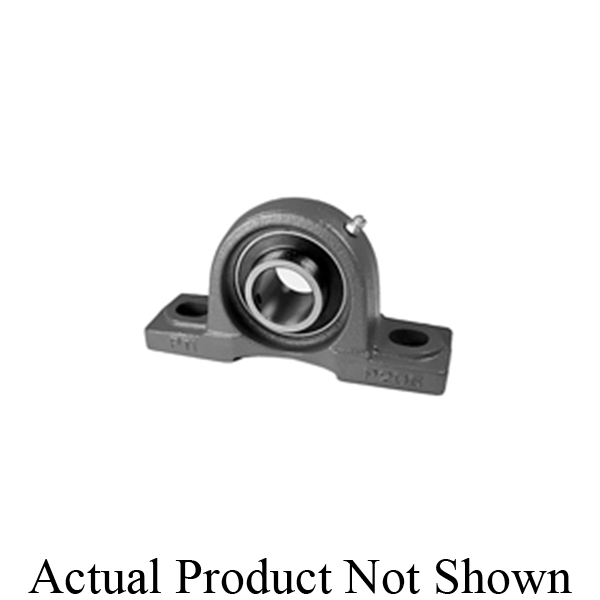 IPTCI Bearings UCP201-8 UCP200 Normal Duty Pillow Block Ball Bearing Unit, 1/2 in Dia Bore, 3.78 in L Bolt Center-to-Center, 1.187 in Base to Bore Centerline, 5 in OAL x 2.36 in OAH - Pillow Block Ball Bearing Units